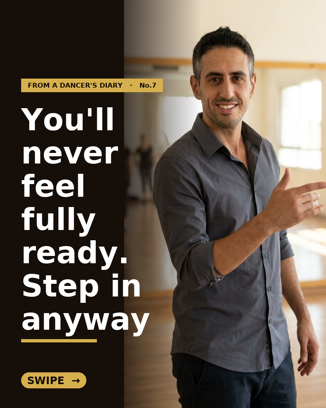 From a Dancer's Diary #7 — The Beginner's First Social: Stepping Onto the Floor Before You're Ready